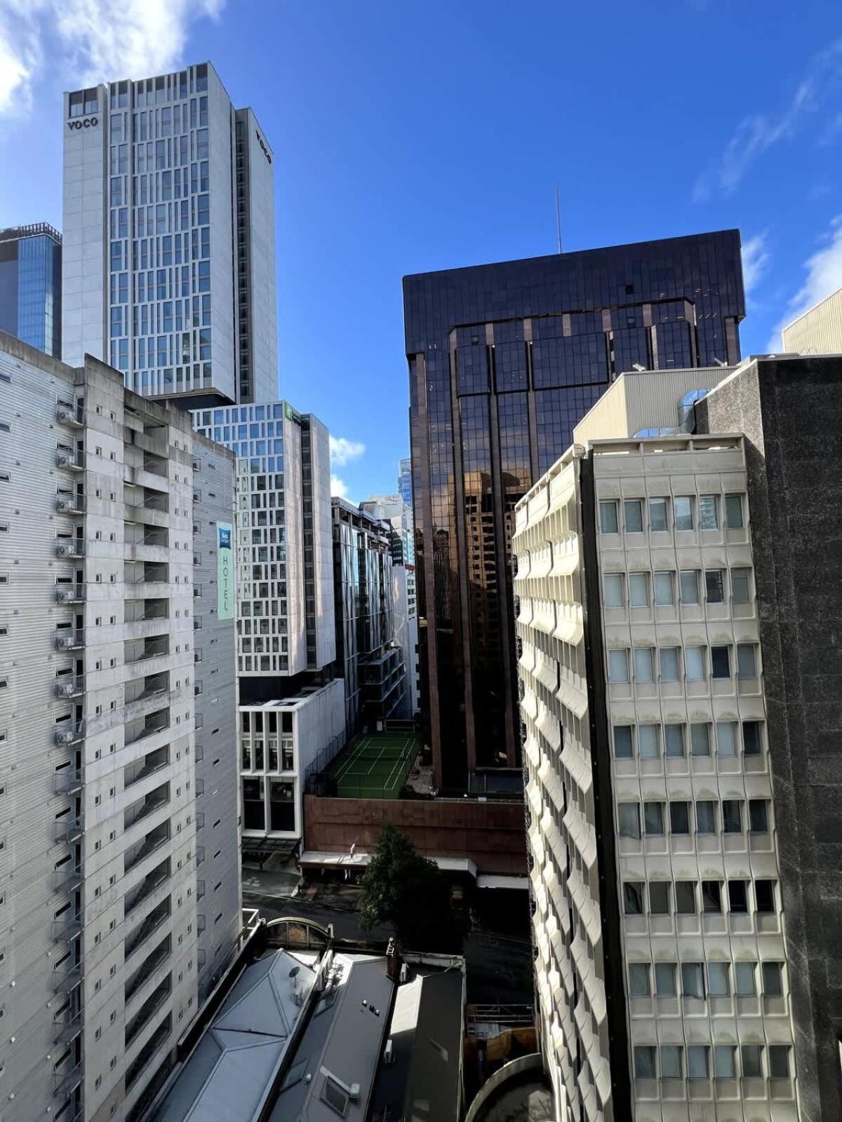Highrise Studio Apartment W/ Ac, Pool & Gym In Auckland Cbd Luaran gambar