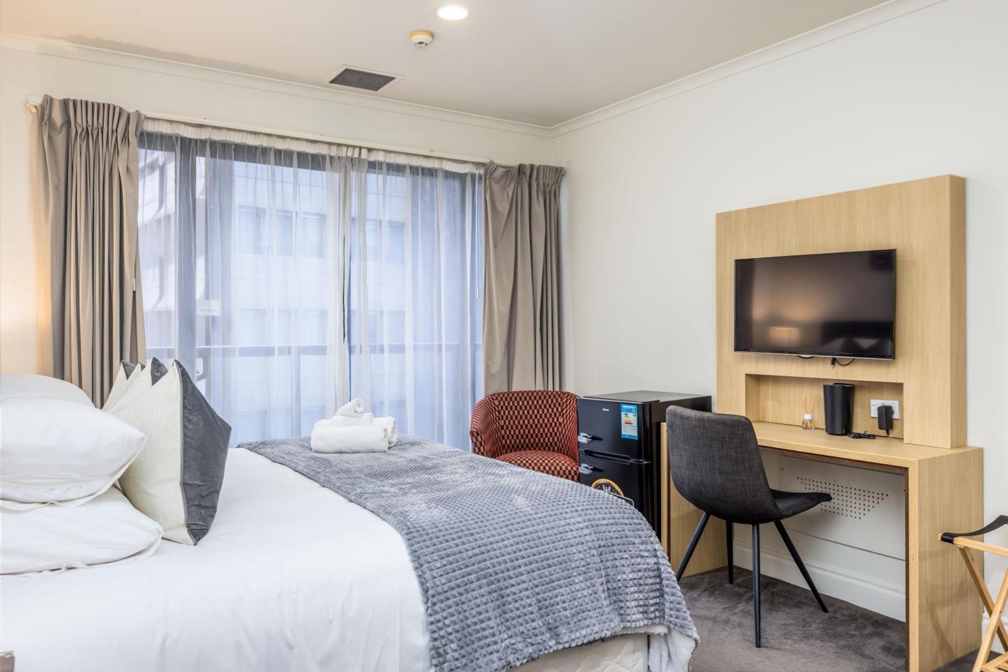 Highrise Studio Apartment W/ Ac, Pool & Gym In Auckland Cbd Luaran gambar