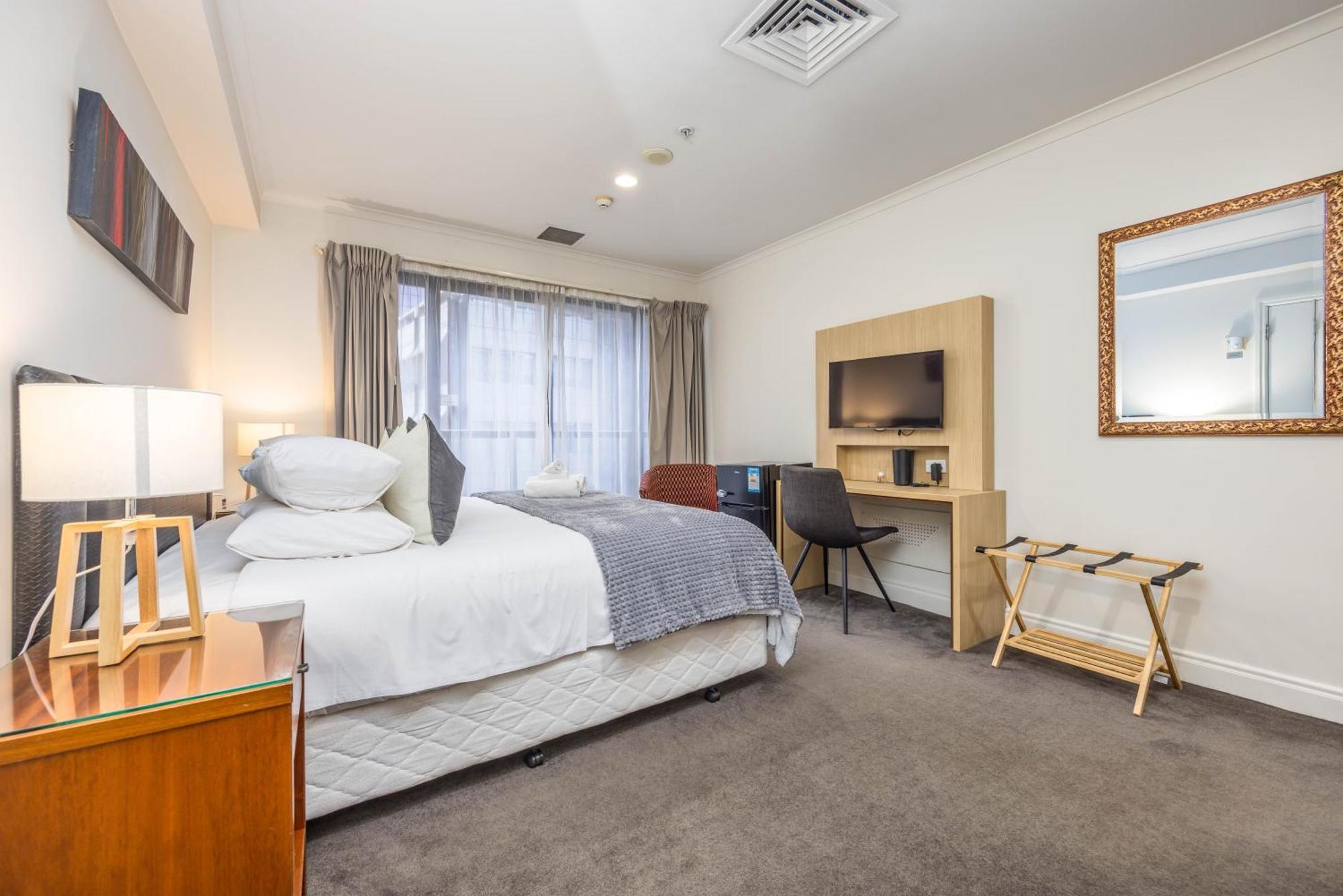 Highrise Studio Apartment W/ Ac, Pool & Gym In Auckland Cbd Luaran gambar